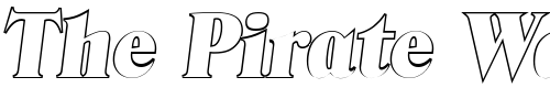Font : ThomasBeckerOutline-Black-Italic Custom Text : The Pirate Way Test your own text here Click to download or to view this font on a tshirt that can be custom printed in Bali