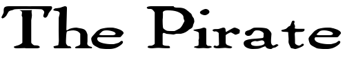 Font : ThomasPaineExtended Custom Text : The Pirate Way Test your own text here Click to download or to view this font on a tshirt that can be custom printed in Bali