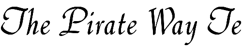 Font : ThompsonQuillscript Custom Text : The Pirate Way Test your own text here Click to download or to view this font on a tshirt that can be custom printed in Bali