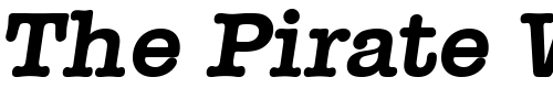 Font : ThorBecker-Bold-Italic Custom Text : The Pirate Way Test your own text here Click to download or to view this font on a tshirt that can be custom printed in Bali