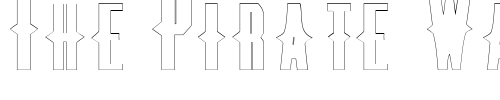 Font : ThornsExtendedOutline Custom Text : The Pirate Way Test your own text here Click to download or to view this font on a tshirt that can be custom printed in Bali