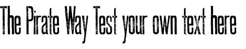 Font : Thousandsticks-WF Custom Text : The Pirate Way Test your own text here Click to download or to view this font on a tshirt that can be custom printed in Bali