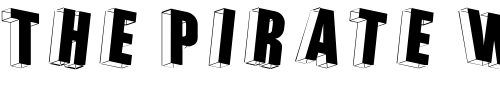 Font : ThreeDimRightwards Custom Text : The Pirate Way Test your own text here Click to download or to view this font on a tshirt that can be custom printed in Bali