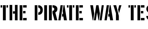 Font : Threefortysixbarrel Custom Text : The Pirate Way Test your own text here Click to download or to view this font on a tshirt that can be custom printed in Bali