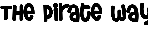 Font : Thursdoo Custom Text : The Pirate Way Test your own text here Click to download or to view this font on a tshirt that can be custom printed in Bali