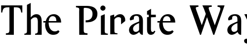 Font : Thymesans96 Custom Text : The Pirate Way Test your own text here Click to download or to view this font on a tshirt that can be custom printed in Bali