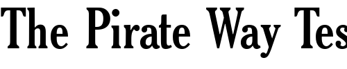 Font : Thyssen-J Custom Text : The Pirate Way Test your own text here Click to download or to view this font on a tshirt that can be custom printed in Bali