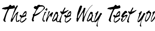 Font : Tiger-Rag-LET-Plain-1 Custom Text : The Pirate Way Test your own text here Click to download or to view this font on a tshirt that can be custom printed in Bali