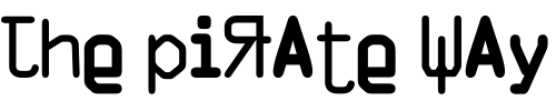 Font : VTDigitDogAgog Custom Text : The Pirate Way Test your own text here Click to download or to view this font on a tshirt that can be custom printed in Bali