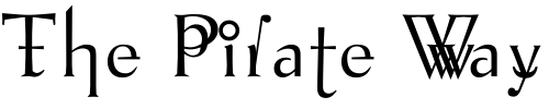 Font : VTPompousCircumstanceShapely Custom Text : The Pirate Way Test your own text here Click to download or to view this font on a tshirt that can be custom printed in Bali