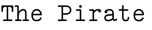 Font : VTScreenplay-RemingtonB Custom Text : The Pirate Way Test your own text here Click to download or to view this font on a tshirt that can be custom printed in Bali