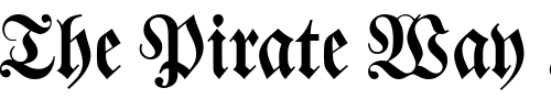 Font : WaggleDB-Normal Custom Text : The Pirate Way Test your own text here Click to download or to view this font on a tshirt that can be custom printed in Bali