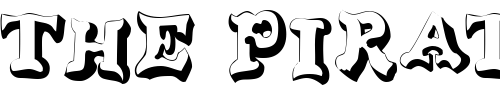 Font : WahooDisplayCapsSSK Custom Text : The Pirate Way Test your own text here Click to download or to view this font on a tshirt that can be custom printed in Bali