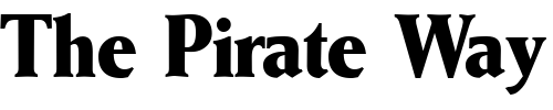 Font : WaizeCond-Bold Custom Text : The Pirate Way Test your own text here Click to download or to view this font on a tshirt that can be custom printed in Bali