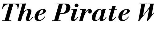 Font : Walbaum-OldStyle-SSi-Bold Custom Text : The Pirate Way Test your own text here Click to download or to view this font on a tshirt that can be custom printed in Bali