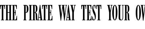 Font : WalbaumBucComDMed Custom Text : The Pirate Way Test your own text here Click to download or to view this font on a tshirt that can be custom printed in Bali