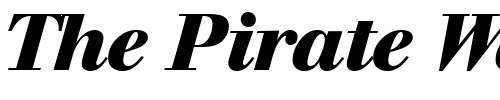 Font : WalbaumDisplayHeavy-RegularItalic Custom Text : The Pirate Way Test your own text here Click to download or to view this font on a tshirt that can be custom printed in Bali