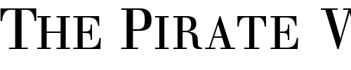 Font : WalbaumOSSCapSSK Custom Text : The Pirate Way Test your own text here Click to download or to view this font on a tshirt that can be custom printed in Bali