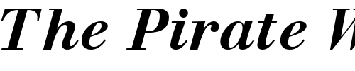 Font : WalbaumOSSSK-BoldItalic Custom Text : The Pirate Way Test your own text here Click to download or to view this font on a tshirt that can be custom printed in Bali
