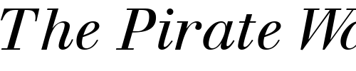 Font : WalbaumOSSSK-Italic Custom Text : The Pirate Way Test your own text here Click to download or to view this font on a tshirt that can be custom printed in Bali