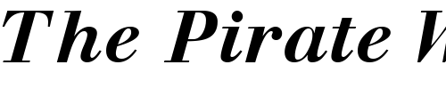 Font : WalbaumSSK-BoldItalic Custom Text : The Pirate Way Test your own text here Click to download or to view this font on a tshirt that can be custom printed in Bali