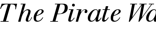Font : WalbaumSSK-Italic Custom Text : The Pirate Way Test your own text here Click to download or to view this font on a tshirt that can be custom printed in Bali