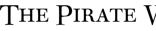 Font : WalbaumStaDCD Custom Text : The Pirate Way Test your own text here Click to download or to view this font on a tshirt that can be custom printed in Bali