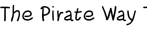 Font : WalcomeOne Custom Text : The Pirate Way Test your own text here Click to download or to view this font on a tshirt that can be custom printed in Bali