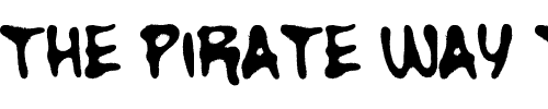 Font : Walnut-Regular Custom Text : The Pirate Way Test your own text here Click to download or to view this font on a tshirt that can be custom printed in Bali