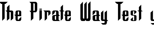 Font : Warlock-Regular Custom Text : The Pirate Way Test your own text here Click to download or to view this font on a tshirt that can be custom printed in Bali
