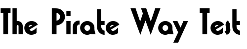 Font : Washington_Becker_Bold Custom Text : The Pirate Way Test your own text here Click to download or to view this font on a tshirt that can be custom printed in Bali