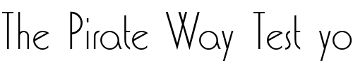 Font : Washington_Becker_Light Custom Text : The Pirate Way Test your own text here Click to download or to view this font on a tshirt that can be custom printed in Bali
