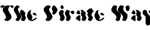 Font : Wavy-Optickal Custom Text : The Pirate Way Test your own text here Click to download or to view this font on a tshirt that can be custom printed in Bali