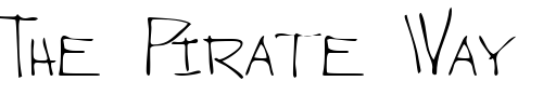 Font : WebstersHand-Regular Custom Text : The Pirate Way Test your own text here Click to download or to view this font on a tshirt that can be custom printed in Bali