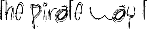 Font : brown-bear-funk Custom Text : The Pirate Way Test your own text here Click to download or to view this font on a tshirt that can be custom printed in Bali