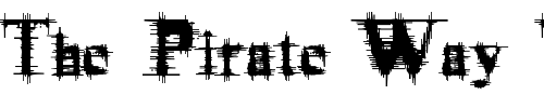 Font : cymptums Custom Text : The Pirate Way Test your own text here Click to download or to view this font on a tshirt that can be custom printed in Bali