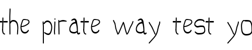 Font : doober Custom Text : The Pirate Way Test your own text here Click to download or to view this font on a tshirt that can be custom printed in Bali