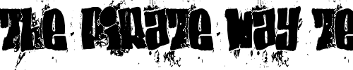 Font : el-font-BLOCK Custom Text : The Pirate Way Test your own text here Click to download or to view this font on a tshirt that can be custom printed in Bali