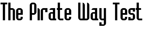 Font : ft14 Custom Text : The Pirate Way Test your own text here Click to download or to view this font on a tshirt that can be custom printed in Bali
