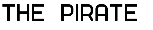 Font : ft51 Custom Text : The Pirate Way Test your own text here Click to download or to view this font on a tshirt that can be custom printed in Bali