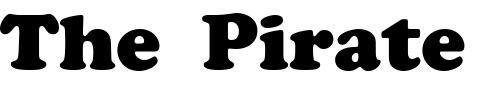 Font : ft62 Custom Text : The Pirate Way Test your own text here Click to download or to view this font on a tshirt that can be custom printed in Bali