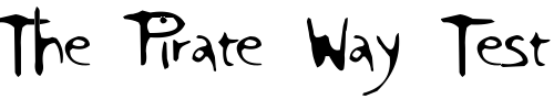 Font : ft75 Custom Text : The Pirate Way Test your own text here Click to download or to view this font on a tshirt that can be custom printed in Bali