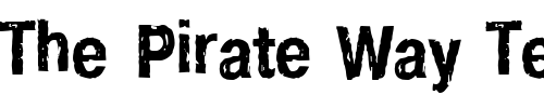 Font : ft83 Custom Text : The Pirate Way Test your own text here Click to download or to view this font on a tshirt that can be custom printed in Bali