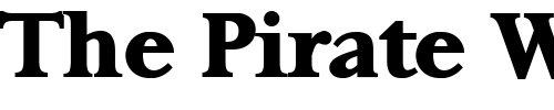 Font : ft8b-Bold Custom Text : The Pirate Way Test your own text here Click to download or to view this font on a tshirt that can be custom printed in Bali