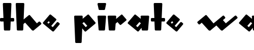 Font : gleeburger Custom Text : The Pirate Way Test your own text here Click to download or to view this font on a tshirt that can be custom printed in Bali