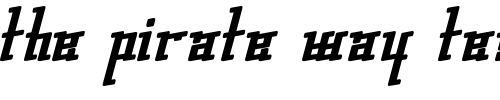 Font : gleesteak Custom Text : The Pirate Way Test your own text here Click to download or to view this font on a tshirt that can be custom printed in Bali