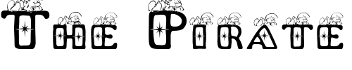 Font : pf-sleepy-smurf-Platinum-Hub Custom Text : The Pirate Way Test your own text here Click to download or to view this font on a tshirt that can be custom printed in Bali