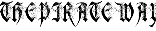 Font : pf_Magdelena_Sheriff Custom Text : The Pirate Way Test your own text here Click to download or to view this font on a tshirt that can be custom printed in Bali