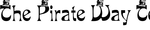 Font : pf_Mira_train Custom Text : The Pirate Way Test your own text here Click to download or to view this font on a tshirt that can be custom printed in Bali
