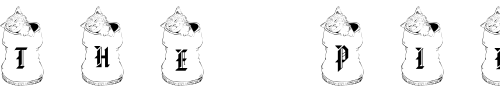 Font : pf_cat_in_bag Custom Text : The Pirate Way Test your own text here Click to download or to view this font on a tshirt that can be custom printed in Bali